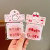 Pegatinas para Uñas Estilo Año Nuevo de Dibujos Animados para Niñas, Pegatinas de Arte para Uñas con Pegamento de Gelatina Desmontables, Pegatinas para Uñas Juguete de Regalo