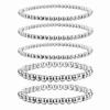 Pulsera de Amazon más vendida 4mm6mm Transfronteriza Simple Cuentas Redondas Oro Retro Americana CCB Elástica con Cuentas