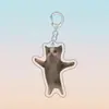 Llavero de Gato con Temática de Comida con Plátano y Expresiones de Gato, Gato Tonto de Celebridad de Internet Broma, Colgante Popular para Mochila en Xiaohongshu