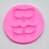 Molde de Silicona Líquida de Alta Calidad con Forma de Máscara de 2 Agujeros Molde para Moldear Decoración de Pastel, Chocolate, Fondant para Hornear DIY