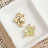 Aleación Gota de Aceite Flor Fresca Hoja de Ginkgo Ins Pequeña Fragancia Collar Pendientes Pulsera Colgante de Joyería DIY