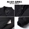 Jaqueta de algodão masculina, casaco de algodão para inverno de meia-idade, jaqueta casual quente de gola baseball curta, novo casaco de algodão moderno