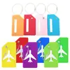 Etiqueta de mala de silicone bolsa de viagem posicionamento rápido identificador de bagagem parte traseira da bagagem etiqueta de bagagem de silicone para cruzeiro