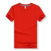 Algodão pescoço redondo manga curta T-shirt personalizado diy classe uniforme penteado algodão cor sólida cultural publicidade camisa trabalho roupas logotipo personalizado