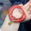 Pulseras de doble círculo de arena imperial de contenido medio para novias y novias, regalos de cumpleaños