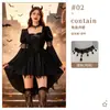 Disfraz de Bruja de Halloween, Vestido Negro Gótico Europeo y Americano, Atuendo para Actuación en Escenario, Disfraz de Sombrero de Bruja del Bosque