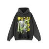 American Street Hiphop Direct Jet Printing Heavy vintage Lavagem Velha Marca de Moda Hip Hop Homens e Mulheres com Capuz