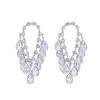 Pendientes de Borla con Hilo de Circonita Super Brillante de Alta Resistencia para Mujer, Lujo Accesible Estilo Celebridad Diseñador de Gama Alta Pendientes Personalizados para Mujer