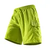 Pantalones Cortos Cargo de Marca de Alta Calidad y Tendencia para Hombre, Seda de Hielo de Verano, Ligeros, Transpirables, Marca de Tendencia, Estilo Urbano, Bolsillos Grandes, Estilo Deportivo Americano