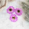 Flor de seda de simulación de 7 cm crisantemo girasol cabeza de flor falsa flor flor de boda accesorios para sesión de fotos