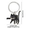 Venta Caliente Transfronteriza Llavero Gato Cuchillo Negro Llavero Creativo Distintivo Estilo Ins Japonés Colgante Pequeño Regalo