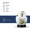Adornos de Jarrón de Cerámica Jingdezhen Decoraciones para el Hogar Arreglo de Flores Secas Estilo Chino Nuevo Sala de Estar Mueble de TV Artesanía Liquidación