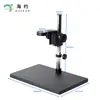 Soporte de Microscopio de Escritorio Lente Monocular Video Elevador Soporte de Enfoque Base Grande Cámara Industrial Mesa de Inspección