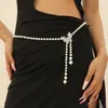 Cadena de cintura de perlas de moda vestido de noche vestido sello de cintura decorativo cadena de cintura de lazo brillante fábrica venta al por mayor