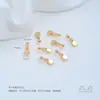 Chapado en cobre Oro de 14K relleno estrella luna trébol de cuatro hojas pez pequeño cuenta espaciadora pata de cáñamo placa redonda colgante hecho a mano accesorios de joyería DIY