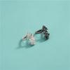 S925 Sterling Silver Butterfly Rose Spacer Beads Anel Loose Beads DIY Corda Trançada Frisada Cristal Pérola Pulseira Acessórios