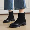 Botas Martin Peludas para Mujer 2026 Botas Elásticas Elegantes Populares de Este Año Venta Caliente Botas Cortas de Otoño/Invierno Botas Adelgazantes para Mujer