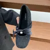 Laço Peludo, Salto de 4cm de Espessura, Sapatos Quentes e que Aumentam a Altura, Salto Alto, Pérola, Sapatos Mary Jane Franceses Retrô