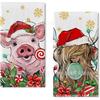 La Toalla de Cocina Navideña Más Popular de Amazon con Estampado de Enano y Muñeco de Nieve Decoración Navideña Trapo de Cocina Toalla de Cocina