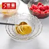 Hogar creativo nuevo vajilla japonesa irregular tazón para helado fruta postre fideos instantáneos ensalada tazón de cristal