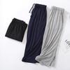 Calça de pijama masculina cortada em modal, plus size, elástica, para casa, fina, solta, esportiva, com ar condicionado