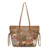 Bolso de Hombro de Dibujos Animados de Chica Graffiti Lindo, Gran Capacidad, Bolso de Clase Elegante y de Moda, Bolso Tote Versátil para Viajes Diarios
