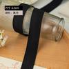 Ventas Directas de Fábrica 1.0/1.5/2.0/2.5CM blanco y negro en stock máquina de agujas banda plana nailon más spandex elástico elástico