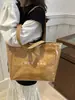 Nueva Bolsa Jelly de Papel Dupont Bolso Tote Transparente de PVC a la Moda Impermeable Gran Capacidad Bolso Tote para Viajes Diarios Bolso de Mamá