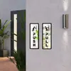Placa de Porta Deslizante de Acrílico Sinal Estéreo 3D Departamento de Inglês Placa de Porta de Escritório Placa de Banheiro de Shopping Transfronteiriço