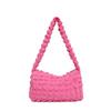 Nuevo Bolso de Hombro para Mujer Versátil Fresco Dulce Lindo Bolso Sobaco Gran Capacidad Simple Portátil Terciopelo Bandolera