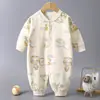 Macacão do bebê primavera e outono meninos e meninas bebê Outono romper recém-nascido roupas infantis de algodão puro desossado Four Seasons romper