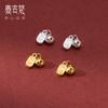 Plata 925 plata dura 3D electrochapada pirámide colgante Campana Silenciosa accesorios hechos a mano DIY pulsera colgante cuerda trenzada Q0770