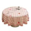 Toalha de Mesa Redonda Avançada Sem Lavagem À Prova de Óleo Impermeável Anti-Manchas Toalha de Mesa para Sala de Jantar Toalha de Mesa Redonda Tapete de Mesa Redondo Doméstico