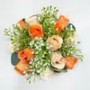 Simulación transfronteriza columna romana bola de rosa flor guía arreglo floral decoración suministros de boda flor guía decoración corona al por mayor