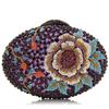Ovo de ganso grande uma bolsa de jantar Flor Diamante comércio transfronteiriço bolsa Gema Diamante bolsa clutch de banquete