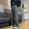 Estilo Old Money calça ocidental simples e da moda masculina caimento estilo urbano preguiçoso sensação relaxada usar solto perna larga calça banana moderna