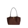 Bolsa feminina estilosa e elegante de grande capacidade, nova coleção outono 2026, bolsa de ombro moderna para trabalho e deslocamento, bolsa tote única