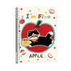 Cuaderno de Hojas Sueltas Ins de Aspecto Alto Tarta de Manzana Gato A5 Desmontable Lindo Cuaderno Rayado B5 Bloc de Notas