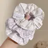 Goma para el pelo tipo scrunchie oversized de estilo coreano con múltiples capas, liga para el pelo de estilo perezoso, cuerda para coleta, accesorio para el pelo de alta gama