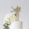 Estilo Ins Transfronteiriço Dia dos Namorados Decoração de Bolo para Assar Casamento Pedido de Casamento Sr&Sra Inserção de Bolo Acrílico