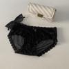 Ropa interior sexy de encaje puro estilo japonés para mujer, dulce y rosa, con entrepierna de algodón puro y malla ligera.