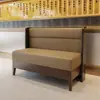 Restaurante de estilo retro, asientos en cabina semicircular, sillas de comedor para restaurantes de hot pot, mesas y sillas de buffet estilo japonés, mesas y sillas de comedor de madera maciza