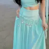Exclusivo de la Isla~ Cadena de Cintura con Borlas de Perlas y Flores Estilo Vacaciones en la Playa para Mujeres, Atuendo para Sesión de Fotos, Cinturón para Vestido, Cadena Corporal