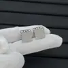 Pendientes cuadrados huecos de Luo Europa y Estados Unidos comercio electrónico transfronterizo joyería lujo gama alta nicho diseño moda una generación de cabello