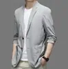 Chaleco sencillo casual delgado de verano para hombre, para negocios casuales, simple, con dos botones, abrigo de traje, en vivo