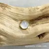 Brincos de Titânio Astmf-136 Dourados com Borda Ondulada e Opala G23 Titânio Rosca Interna Cabeça de Joia para Piercing de Lábio, Língua