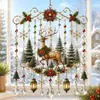 Colgante de ventana de Navidad innovador y lindo de gran venta transfronterizo, decoraciones navideñas para ventana hechas a mano