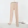 Pantalones caseros ligeros de verano holgados, adecuados para usar al aire libre, pantalones largos adelgazantes, leggings de modal talla grande para mujer, con una caída y sensación elástica