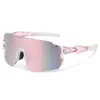 Gafas de ciclismo, lentes transparentes de colores, gafas para deportes al aire libre con protección UV, gafas de ciclismo europeas y americanas