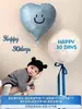 Decoración para Celebración de 100 Días de Bebé Niña Accesorios para Fotos Montaje de Escena Globos de Número 30 para Bebé